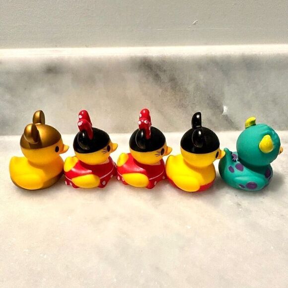 NWOT Lot Of 5 Disney Assorted Characters Rubber Duckies Multicolor OS - Picture 4 of 4